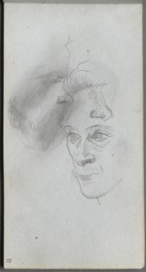 Skizzenbuch, Seite 81: Studie von Gesichtern