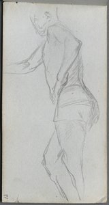 Skizzenbuch, Seite 87: Figurenstudie