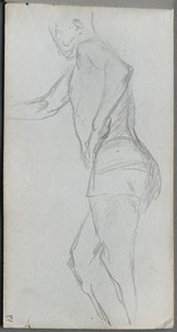 Skizzenbuch, Seite 87: Figurenstudie