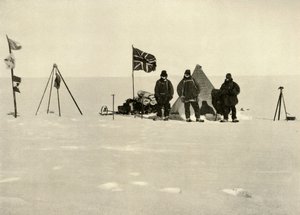 Das Weihnachtslager auf dem Plateau, Dezember 1908 von Ernest Shackleton