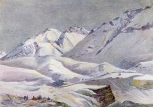 Sierra Navarro, vom Hotel Puente del Inca von Ernest William Christmas