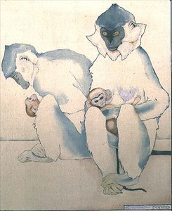 Babes (Schwarzhauben-Languren) von Ernest Yarrow Jones