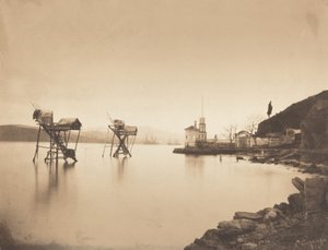 Fischereien bei Kiretch-Bournou (Bosporus, Europa) von Ernest de Caranza