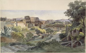 Blick auf das Forum Romanum mit Kolosseum zum Lateran von Ernst Fries