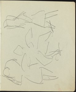 Tänzer und Darsteller Seite aus einem Skizzenbuch, ca. 1911