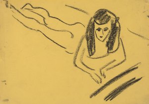 Fränzi liegend, 1910