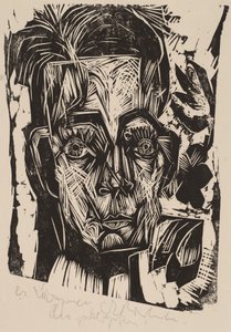 Kopf von Dr. Robert Binswanger der Student, 1917-1918