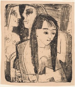 Porträt eines Mädchens, 1921 von Ernst Ludwig Kirchner
