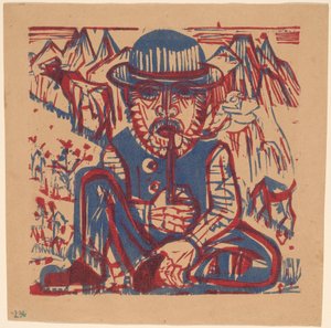Rauchender Bauer von Ernst Ludwig Kirchner