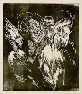 Absalom und seine Ratgeber von Ernst Ludwig Kirchner