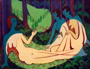 Akt im Wald (große Fassung)