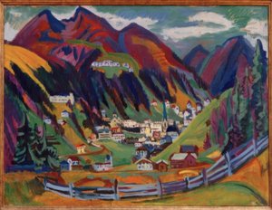 Blick auf Davos