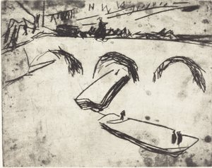 Brücke am Kronprinzenufer von Ernst Ludwig Kirchner