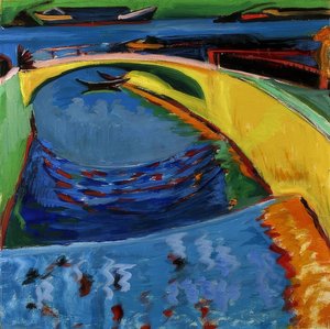 Brücke an der Prießnitzmündung