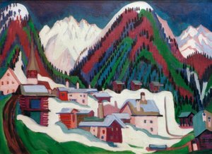 Dorf Monstein bei Davos