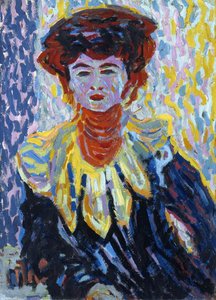 Doris mit Rüschkragen, um 1906