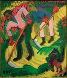 Mäher, die Brüder Müller von Ernst Ludwig Kirchner