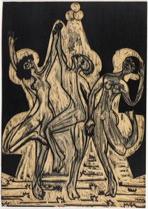 Farbentanz, Zeichnungsstock von Ernst Ludwig Kirchner