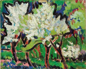 Blühende Bäume IV, 1909 von Ernst Ludwig Kirchner