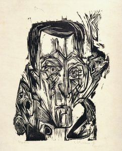 Kopf Dichter Frank I von Ernst Ludwig Kirchner