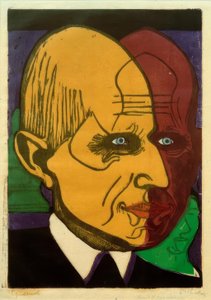 Kopf Dr. Frédéric Bauer von Ernst Ludwig Kirchner