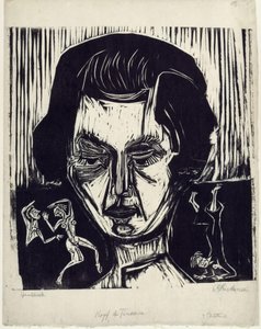 Kopf Nina Hard von Ernst Ludwig Kirchner