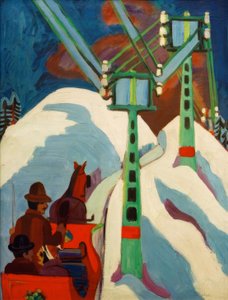 Schlittenfahrt von Ernst Ludwig Kirchner