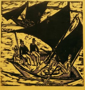 Segelboote bei Fehmarn von Ernst Ludwig Kirchner