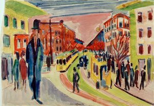 Straßenszene von Ernst Ludwig Kirchner