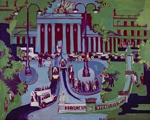 Das Brandenburger Tor, Berlin von Ernst Ludwig Kirchner