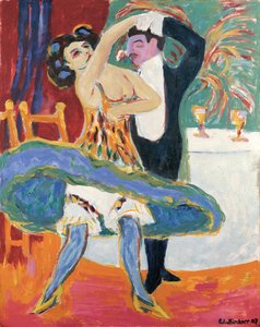 Vaudeville-Theater (Englisches Tanzpaar) von Ernst Ludwig Kirchner