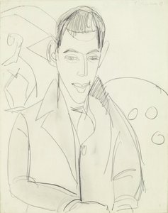 Junger Dichter (Simon Guttmann) von Ernst Ludwig Kirchner