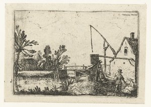 Bauernhof an einem Kanal von Esaias van de Velde