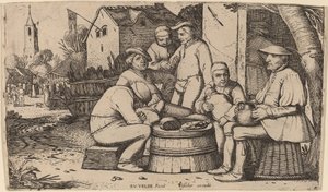 Bauern beim Mittagessen im Freien von Esaias van de Velde I