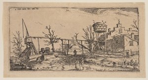 Landschaft mit Brauerei, aus Landschaften