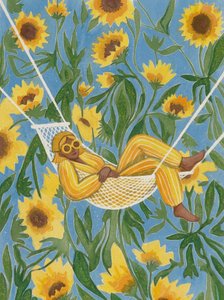 Entspannung unter Sonnenblumen von Essa Van Reis