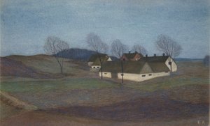 Ein Bauernhof in Zeeland (Pastell) von Ester Almqvist