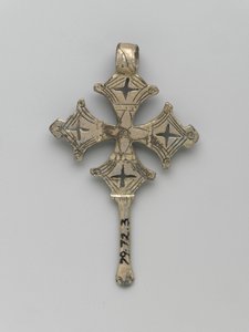 Rückseite eines Anhängerkreuzes, Amhara