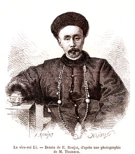Li Hongzang, Vizekönig von Zhili, am kaiserlichen Hof von China. 1873