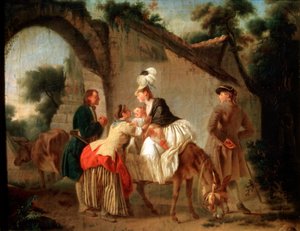 Abschied von der Amme, 1777 von Etienne Aubry
