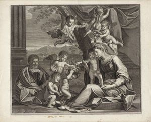 Heilige Familie mit Putti