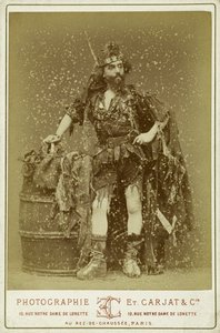 Mortimer in der Rolle des Königs der Landstreicher von Etienne Carjat