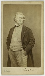 Porträt von Corot, Jean Baptiste Camille, (1796-1875), (Maler) von Etienne Carjat