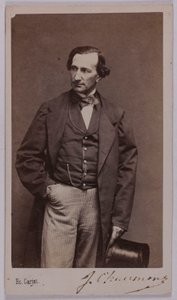 Porträt von Jules Chaumont ( -1866), (Schauspieler) von Etienne Carjat