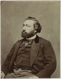Porträt des Premierministers von Frankreich Léon Gambetta 1838-1882 von Etienne Carjat
