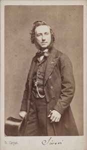 Porträt des Geigers und Komponisten Camillo Sivori von Etienne Carjat