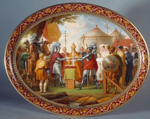Schokoladen-Serviertablett