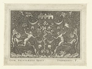 Der Sündenfall (Dekorationen mit Szenen aus dem Alten Testament in einer grotesken Umrahmung)