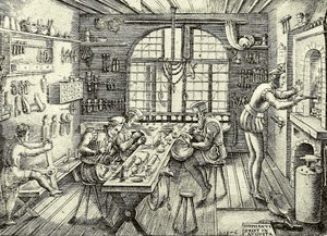 Goldschmiedewerkstatt von Etienne Delaune
