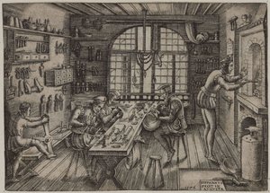 Goldschmiedewerkstatt von Etienne Delaune